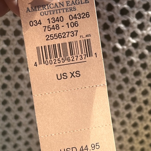 American Eagle Outfitters Cardigan Mesh Varsity Button sweater - Picture 7 of 8